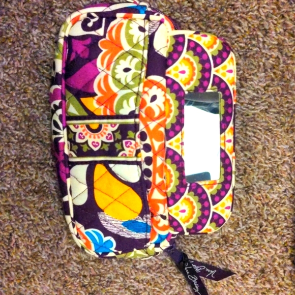 NWT Vera Bradley Small Trolley & NWOT Mirror Cosmetic Case in "Plum Craz… - Picture 6 of 8